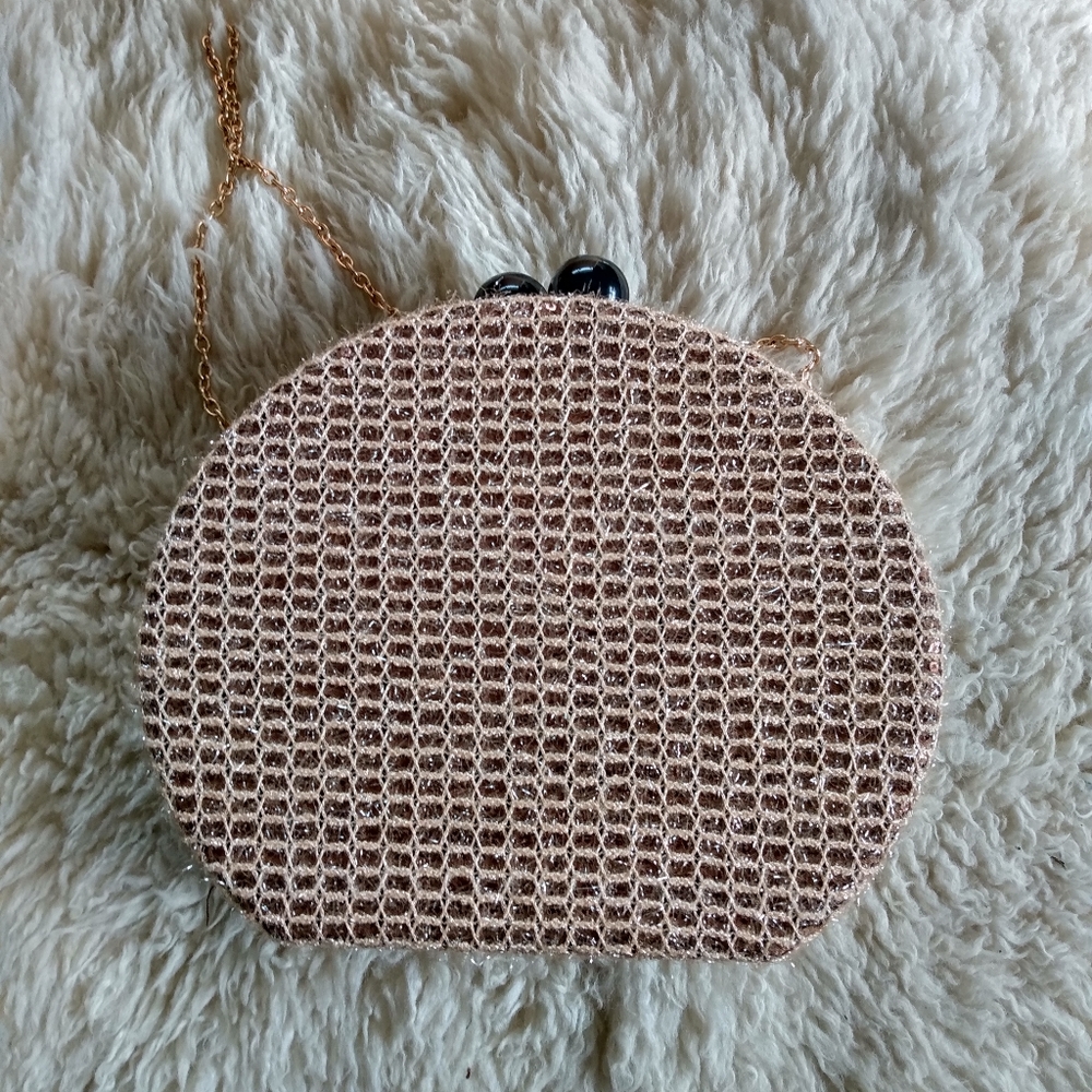 As New Moda Luxe Hard case Pill box  shoulder bag